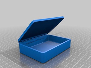 box hinged lid 100x70x25 storage 3d print model - Mito3D