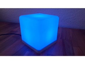 la couleur du cube de lampe passe-temps android arduino bluetooth led neopixel ws2812 3d print model - Mito3D