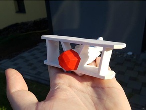 no glue remix flowalistik's stoyries - low-poly plane toys & games airplane biplane flowalistik lowpoly model 3d print model - Mito3D