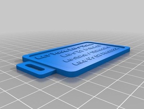 mick bag-tag Haushalt kundengebundene 3d print model - Mito3D