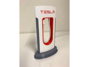 telsa phone charger no supports req'd mobile android iphone samsung tesla 3d print model - Mito3D