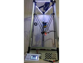 flying extruder delta printers 3d printer extruders biqu mount kossel 2020 suportless xtremepower xtreme print 3d print model - Mito3D