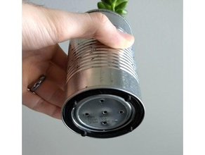 tin can plant pot stand outdoor & garden planter recycle 3d print model - Mito3D