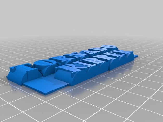 landon plaque signalétique L'impression 3d 3D print model - Mito3D