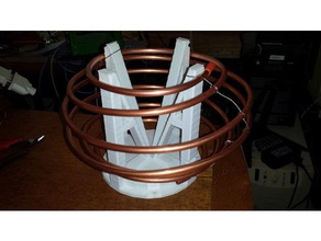 tesla bobini topload diy bobin yüksek gerilim 3d print model - Mito3D