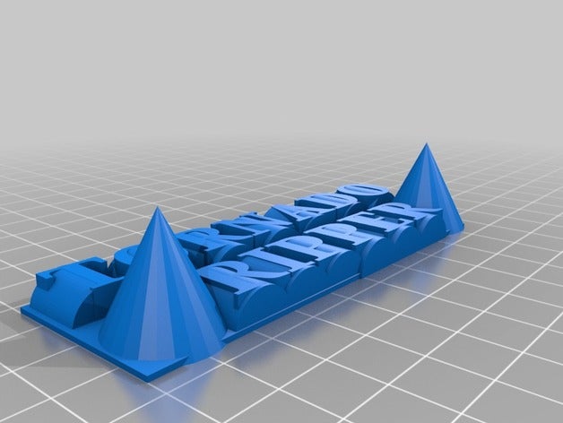 landon placa de identificação A impressão 3d 3D print model - Mito3D