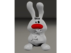 oops oyuncaklar ve oyunlar hayvan çizgi film şekil heykelcik tavşan heykel 3d print model - Mito3D
