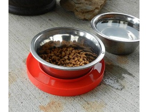 petfood guard - moat pets cat food dog foodsaver pet 3d print model - Mito3D