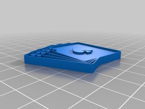 4 cartões de ases a arte personalizado 3d print model - Mito3D