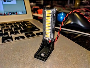 prusa mkd - anet a8 led tutucu 3d yazıcı aksesuarları yükseltme mount açtı şerit aydınlatma i3 3d print model - Mito3D