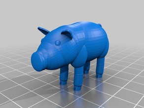 di maiale La stampa 3d hog suina giocattolo 3d print model - Mito3D