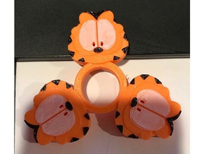garfield fidget spinner - wingnut2k brinquedos & games mão giratório brinquedo 3d print model - Mito3D
