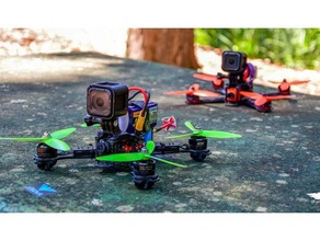 fpv racing rr210 frame - gopro action camera holder r c vehicles mount drone acessories racer rotoracer 3d print model - Mito3D