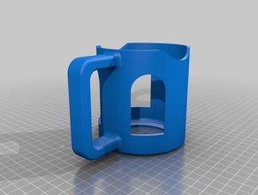 yeti lowball gestire famiglia 10 oz tazza la maniglia 3d print model - Mito3D