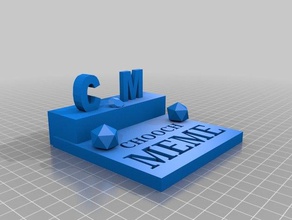 chooch meme nombre maya de la placa La impresión en 3d 3d print model - Mito3D
