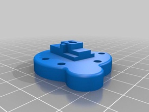 zesty nimble base - trick laser aluminum ball joint quick clip 3d printer parts 3d print model - Mito3D