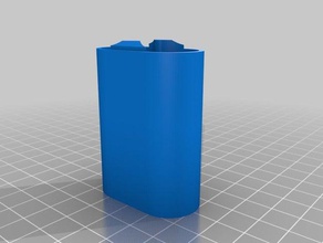 18650 x 2 battery case - bottom containers customized 3d print model - Mito3D