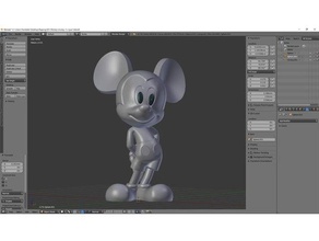 mickey mouse figurine sculptures 3d print model - Mito3D