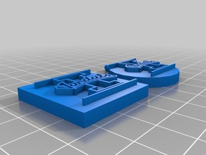 university idaho square circular key tags keychains keychain uofi 3d print model - Mito3D