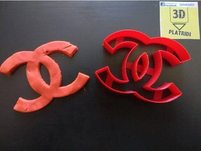 chanel cookie cutter food & drink 3d print model - Mito3D