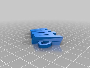 triple llaveros personalizado 3d print model - Mito3D