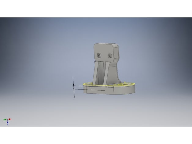 enstop monte grande metallizzato flsun grillo Stampante 3d parti punto di arresto finecorsa montaggio delta 3D print model - Mito3D