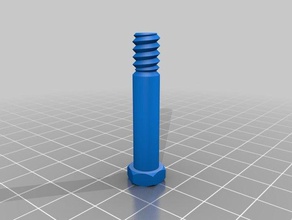 my customized nut job bolt washer threaded rod factory parts 3d print model - Mito3D