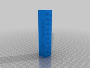 my customized temperature calibration tower 240-204 3d printing tests 3d print model - Mito3D