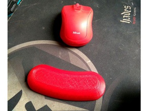 ergonomik mouse pad bilgisayar fare altlığı yastık bilek 3d print model - Mito3D