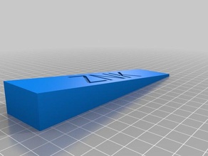 la mia porta personalizzata stop - znk famiglia su misura 3d print model - Mito3D