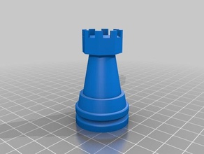 peça de xadrez torre jogo 3d print model - Mito3D