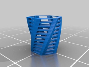 hex vase bureau de hexagone 3d print model - Mito3D
