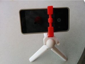 mini treppiedi incontra smartphone treppiede versione 2 telefono cellulare 3d print model - Mito3D