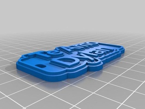 te amo dylan keychains customized 3d print model - Mito3D