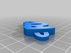 pop Anahtarlık özelleştirilmiş 3d print model - Mito3D