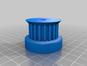 my customized parametric pulley - nema23 3d printer parts 3d print model - Mito3D
