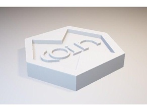 moeda A impressão 3d baixa contagem de polígonos dinheiro simples assim 3d print model - Mito3D