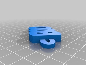 boo Anahtarlık özelleştirilmiş 3d print model - Mito3D