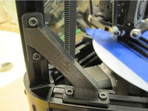 kossel 2020 corner reinforcement 3d printer accessories anycubic brace 3d print model - Mito3D