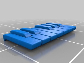 basic music keys keyboard piano 3d print model - Mito3D