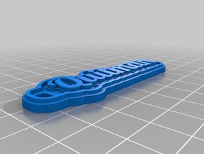 quitman llaveros personalizado 3d print model - Mito3D