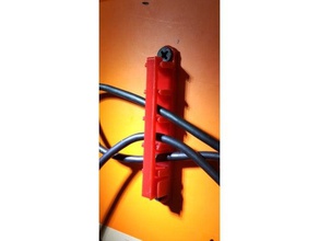 Wand-Kabel-Halter Dekor Kabel-Halter Kabel-management 3d print model - Mito3D