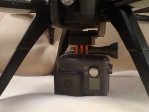 gopro montage des bugs existants 3 support de caméra r c véhicules drone mjx rc mjxrc 3d print model - Mito3D