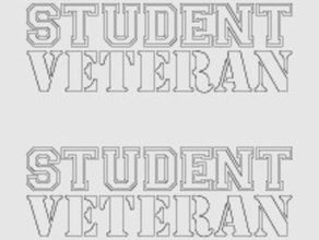 student-veteran logo-Idee Schilder & logos 3d print model - Mito3D