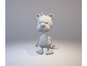 louco bonito castor animais dos desenhos animados uma loucura doces 3d print model - Mito3D
