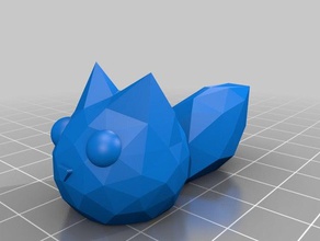 2 düşük poli kedi sanat hayvan lowpoly poly 3d print model - Mito3D