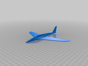 glider rubber-band powered toys & games 3d print model - Mito3D