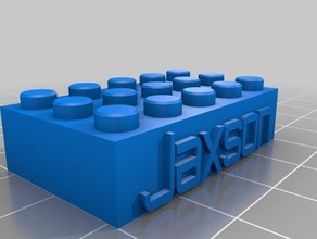 jaxson lego inşaat oyuncaklar özelleştirilmiş 3d print model - Mito3D