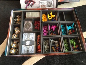 adrenaline board game insert foamcore toy & accessories box organizer 3d print model - Mito3D
