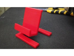 simple low price phone holder no support mobile 3d print model - Mito3D